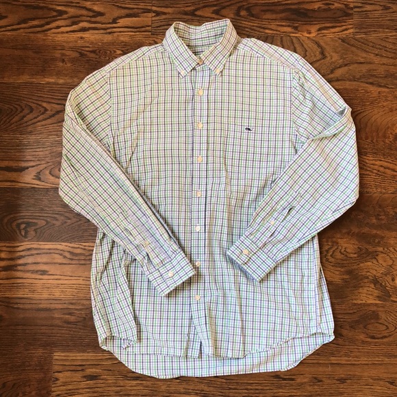 Vineyard Vines Slim Fit Tucker Shirt Large - Picture 2 of 4
